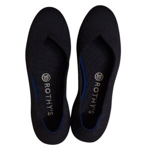 Rothys The Round Toe Flat Dark Navy Blue Size 7.5